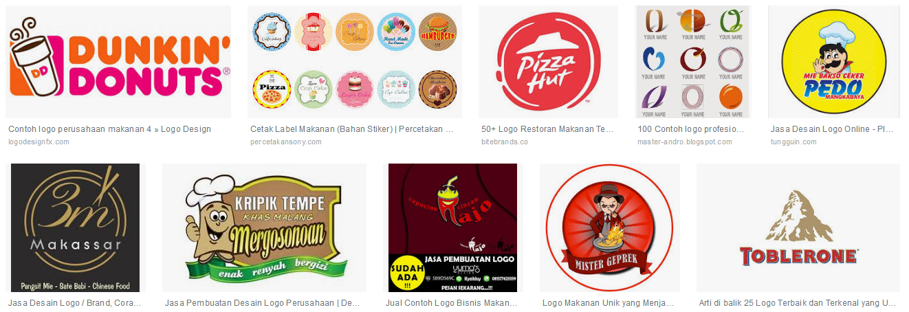 # Contoh Beberapa Macam Logo Untuk Bisnis Makanan Yang Menarik